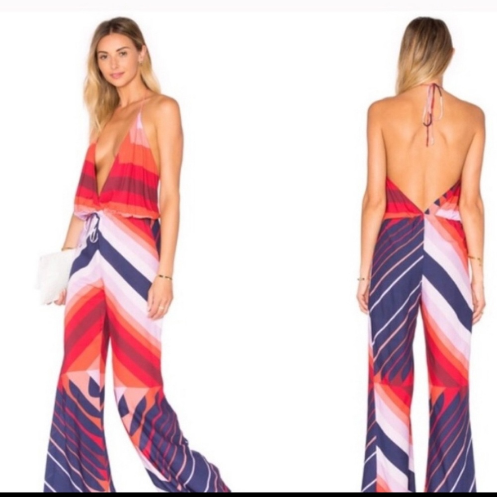 NOVELLA ROYALE Striped Jumpsuit/Romper XS